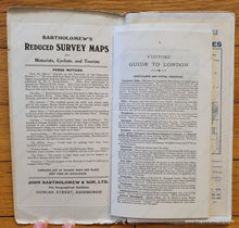 Load image into Gallery viewer, 1921 - Bartholomew’s Plan Of London Antique Map Genuine Folding