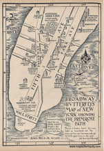 Load image into Gallery viewer, Genuine-Antique-Map-The-Broadway-Butterflys-Map-of-New-York-showing-the-Primrose-Path-1920s-John-Held-Jr--Maps-Of-Antiquity