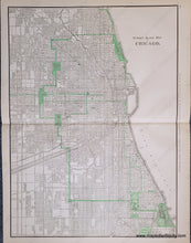 Load image into Gallery viewer, Genuine-Antique-Map-Street-Guide-Map-of-Chicago-Chicago--1898-Rand-McNally-Maps-Of-Antiquity-1800s-19th-century