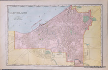 Load image into Gallery viewer, Genuine-Antique-Map-Double-sided-map-Cincinnati-Cleveland-Toledo-Ohio-Other-US-Cities--1898-Rand-McNally-Maps-Of-Antiquity-1800s-19th-century