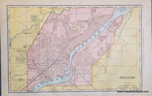 Load image into Gallery viewer, Genuine-Antique-Map-Double-sided-map-Cincinnati-Cleveland-Toledo-Ohio-Other-US-Cities--1898-Rand-McNally-Maps-Of-Antiquity-1800s-19th-century