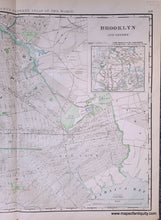 Load image into Gallery viewer, Genuine-Antique-Map-Double-sided-map-Brooklyn-verso-New-Jersey-New-York-City-&-Brooklyn--1898-Rand-McNally-Maps-Of-Antiquity-1800s-19th-century