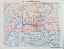 Load image into Gallery viewer, 1910 - Index of Streets and Plans of Paris - Genuine Antique Booklet with Maps