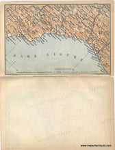 Load image into Gallery viewer, 1895 - Genoa, Italy - Contorni di Genova - Genuine Antique Map