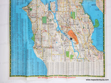 Load image into Gallery viewer, 1952 - Seattle, Washington (Kroll's New Map Seattle and Metropolitan Area) - Genuine Original Map