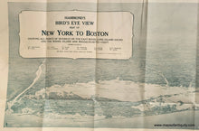 Load image into Gallery viewer, Antique-Bird's-Eye-View-Map-Hammond's-Bird's-Eye-View-Map-of-New-York-to-Boston-Showing-All-Points-of-Interest-on-the-East-River-Long-Island-Sound-and-the-Rhode-Island-and-Massachusetts-Coast.-******-United-States-Northeast-c.-1930-C.S.-Hammond-&-Co.-Maps-Of-Antiquity