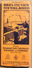 Load image into Gallery viewer, Antique-Bird's-Eye-View-Map-Hammond's-Bird's-Eye-View-Map-of-New-York-to-Boston-Showing-All-Points-of-Interest-on-the-East-River-Long-Island-Sound-and-the-Rhode-Island-and-Massachusetts-Coast.-******-United-States-Northeast-c.-1930-C.S.-Hammond-&-Co.-Maps-Of-Antiquity