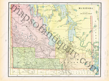 Load image into Gallery viewer, 1894 - Map Of The United States Verso: Manitoba And Showing Acquisition Territory Its Distribution