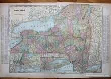 Load image into Gallery viewer, Antique-Printed-Color-Map-New-York-verso:-Map-of-Long-Island-New-York-and-Maryland-and-Delaware-North-America--1900-Cram-Maps-Of-Antiquity