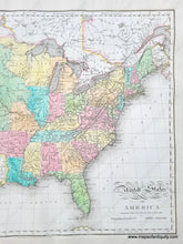 Load image into Gallery viewer, Antique-map-United-States-America-Melish-Lavoisne-1820-Texas-Territories-Northwest-Westward-expansion-1820s-1800s-19th-century-Maps-of-Antiquity