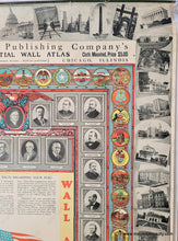 Load image into Gallery viewer, Genuine-Antique-Wall-Map-Geographical-Publishing-Company's-Presidential-Wall-Atlas-1930-Geographical-Publishing-Company-Maps-Of-Antiquity