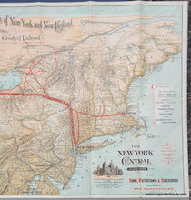 Load image into Gallery viewer, Genuine-Antique-Printed-Color-Pictorial-Map-The-Health-and-Pleasure-Resorts-of-New-York-and-New-England-the-Best-Way-to-Reach-Them-via--America's-Greatest-Railroad--1893-Matthews-Northrup-Co--Maps-Of-Antiquity
