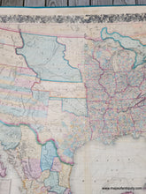 Load image into Gallery viewer, 1858 - Mitchell’s New National Map Exhibiting The United States With North American British