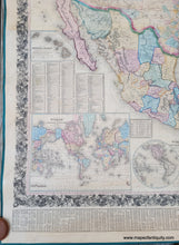 Load image into Gallery viewer, 1858 - Mitchell’s New National Map Exhibiting The United States With North American British