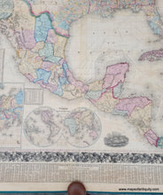 Load image into Gallery viewer, 1858 - Mitchell’s New National Map Exhibiting The United States With North American British