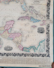 Load image into Gallery viewer, 1858 - Mitchell’s New National Map Exhibiting The United States With North American British