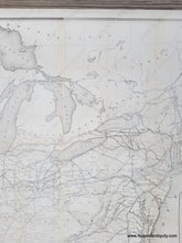 Load image into Gallery viewer, 1853 - Map Of The Railroads In United States Operation And Progress Antique Genuine