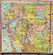Load image into Gallery viewer, Genuine-Antique-Game-Board-Map-The-United-States-Game-1901-Parker-Brothers-Maps-Of-Antiquity