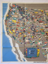 Load image into Gallery viewer, Genuine-Vintage-Map-A-Pictorial-Map-of-the-United-States-1944-Elmer-Jacobs---Rand-McNally-Maps-Of-Antiquity