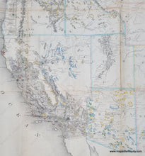 Load image into Gallery viewer, Genuine-Antique-Map-Map-of-the-United-States-and-Territories-Shewing-the-extent-of-Public-Surveys-and-other-details-constructed-from-the-Plats-and-official-sources-of-the-General-Land-Office-1866-General-Land-Office-Maps-Of-Antiquity