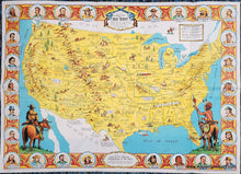 Load image into Gallery viewer, Genuine-Vintage-Map-Danny-Arnolds-Pictorial-Map-of-the-Old-West-1970-Fran-Dowie-Old-Western-Trading-Post-Ltd--Maps-Of-Antiquity