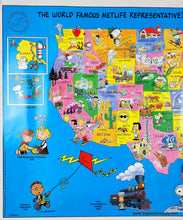 Load image into Gallery viewer, 1992 - The World Famous MetLife Representative’s Commemorative Map of the United States - Genuine Original Map