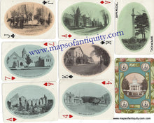 Load image into Gallery viewer, 1909 - Vermont ’The Green Mountain State’ Souvenir Playing Cards Antique Genuine