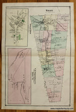 Load image into Gallery viewer, 1878 - Troy South And C.p. Stevens & Co. Saw Lumber Dressing Mill Verso: North Newport (Vt) Antique