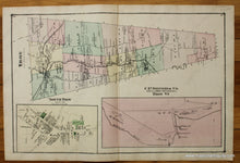 Load image into Gallery viewer, Antique-Hand-Colored-Map-Troy-South-Troy-and-C.P.-Stevens-&-Co.-Saw-&-Lumber-Dressing-Mill-Verso:-North-Troy-and-Newport-(VT)-United-States-Northeast-1878-Beers-Maps-Of-Antiquity