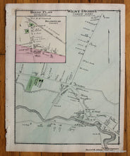 Load image into Gallery viewer, Antique-Hand-Colored-Map-West-Derby-and-Beebe-Plain-Verso:-Newport-Center-(VT)-United-States-Northeast-1878-Beers-Maps-Of-Antiquity