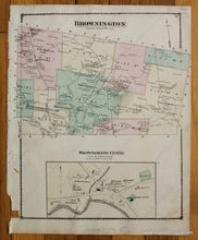 Load image into Gallery viewer, Antique-Hand-Colored-Map-Brownington-and-Brownington-Center-Verso:-Albany-(VT)-United-States-Northeast-1878-Beers-Maps-Of-Antiquity