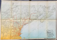 Load image into Gallery viewer, Genuine-Antique-Book-with-Maps-Northern-Vermont-1892-Rand-Avery-Supply-Co-Boston--Maine-Railroad-Maps-Of-Antiquity