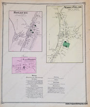 Load image into Gallery viewer, Genuine-Antique-Map-Warren-VT-Vermont-1873-Beers-Maps-Of-Antiquity