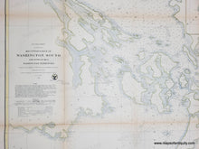 Load image into Gallery viewer, 1862 - Reconnaissance of Washington Sound and Approaches, Washington Territory (Entrance to Puget Sound and the Vicinity of Vancouver) - Antique Map