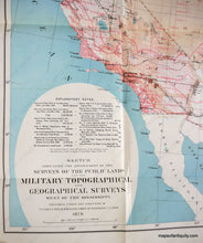 Load image into Gallery viewer, 1879 - West Of The Mississippi Antique Map Genuine Printed-Color