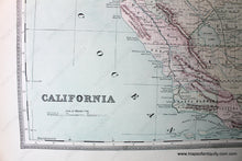 Load image into Gallery viewer, 1889 - California Antique Map Genuine Printed-Color