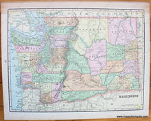 Load image into Gallery viewer, 1898 - Oregon Verso: Washington Antique Map Genuine Printed-Color