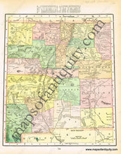 Load image into Gallery viewer, Antique-Printed-Color-Map-New-Mexico-verso:-Arizona-North-America-West-1900-Cram-Maps-Of-Antiquity