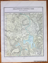 Load image into Gallery viewer, 1898 - Montana Verso: Yellowstone National Park (Wyoming) And Map Of Idaho Antique Genuine