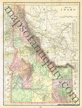 Load image into Gallery viewer, 1900 - Alaska Verso: Map Of Idaho And Washington Antique Genuine Printed-Color