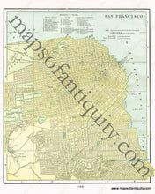 Load image into Gallery viewer, 1900 - Dallas Texas Verso: San Francisco Antique Map Genuine Printed-Color