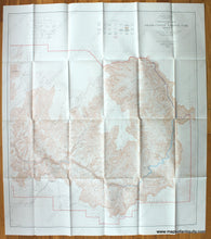Load image into Gallery viewer, 1948 - Topographic Map Of The Grand Canyon National Park Arizona Antique Genuine Printed-Color