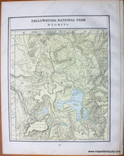Load image into Gallery viewer, Antique-Map-Montana-Wyoming-Yellowstone-National-Park-Home-Library-and-Supply-Association-Pacific-Coast-1892-1890s-1800s-Late-19th-Century-Maps-of-Antiquity
