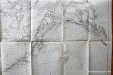 Load image into Gallery viewer, 1895 - General Chart Of Alaska Antique Map Genuine Folding