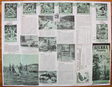 Load image into Gallery viewer, 1949 - Sierra County California Playground Of The Sierras Antique Pictorial Map Genuine