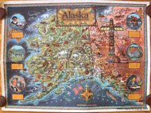 Load image into Gallery viewer, Antique-Printed-Color-Map-Alaska-Far-North-Frontier-1959-R.-Klengston-Rude-West-1900s-20th-century-Maps-of-Antiquity