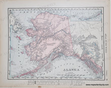 Load image into Gallery viewer, 1898 - Map of Alaska, Verso: Canada - Antique Map