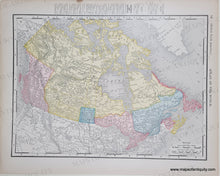 Load image into Gallery viewer, 1898 - Map of Alaska, Verso: Canada - Antique Map