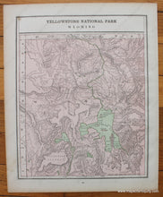 Load image into Gallery viewer, 1888 - California; Verso: Nevada And Yellowstone National Park Antique Map Genuine Printed-Color