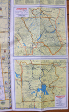 Load image into Gallery viewer, 1947 - Pictorial Map Idaho Montana Wyoming Antique Genuine Printed-Color Folding